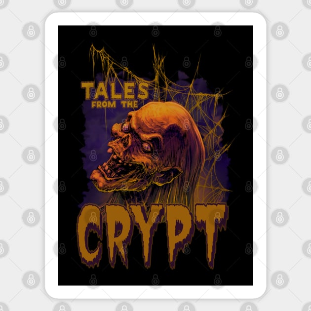 Tales From The Crypt, Classic Horror Sticker by The Dark Vestiary